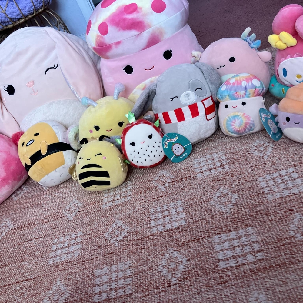❌SOLD❌Squishmallows Pink and Gray Stuffed Animals Collection
